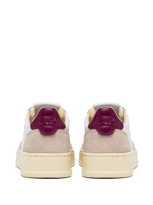 White/beige/burgundy sneakers AUTRY | AULWLS73WH/RSPB RAD